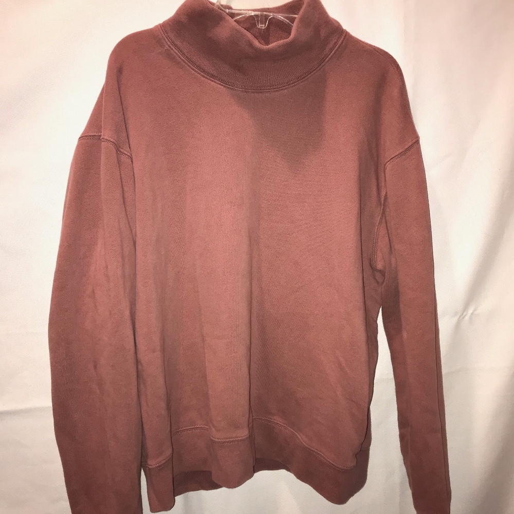 Abercrombie and Fitch fuschia high neck shirt